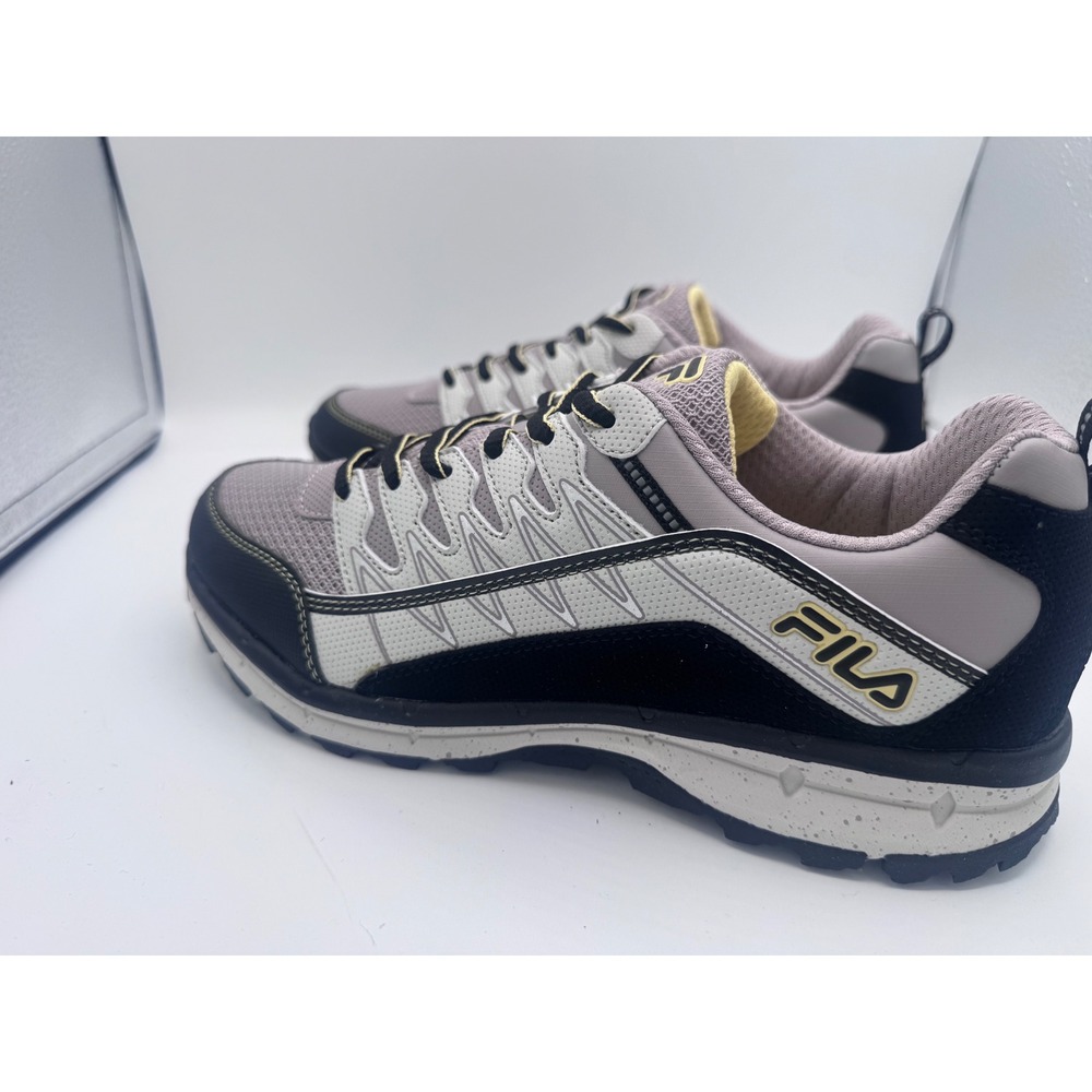 Fila Memory Trail Running Shoes Mens 10 Grey Black Yellow 5JM01568-090 Sneaker - Picture 3 of 8
